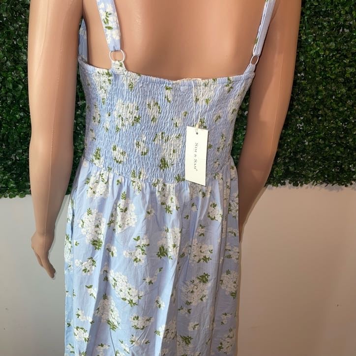 Sim & Sam Blue Floral Dress | AMONISE GERMAIN BOUTIQUE Sim & Sam Blue Floral Dress | AMONISE GERMAIN BOUTIQUE